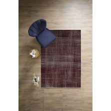 Napoli Home Dijital Baskılı Sade Düz Renk Model Yıkanabilir Kaymaz Yolluk Mutfak Salon Halısı, Sade-99-Bordo,