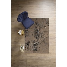 Napoli Home Dijital Baskılı Sade Düz Desenli Yıkanabilir Kaymaz Yolluk Mutfak Salon Halısı, Sade-66-Vizon,