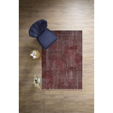 Napoli Home Dijital Sade Düz Renk Motifli Yıkanabilir Kaymaz Yolluk Mutfak Salon Halısı, Sade-100-Bordo,