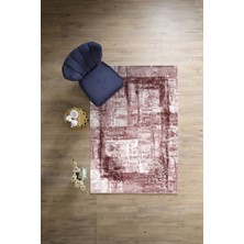 Napoli Home Dijital Baskılı Sade Modern Yıkanabilir Kaymaz Yolluk Mutfak Salon Halısı, Sade-81-Bordo,