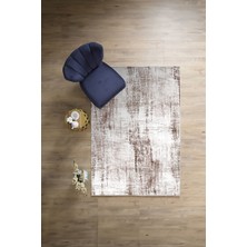 Napoli Home Dijital Baskılı Sade Desen Yıkanabilir Kaymaz Yolluk Mutfak Salon Halısı, Sade-71-Kahve,