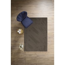 Napoli Home Dijital Baskılı Sade Modern Desenli Yıkanabilir Kaymaz Yolluk Mutfak Salon Halısı, Sade-104-Vizon,