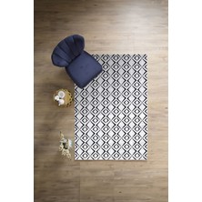 Napoli Home Dijital Baskılı Sade Dörtgen Model Yıkanabilir Kaymaz Yolluk Mutfak Salon Halısı, Sade-93-Beyaz,