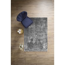 Napoli Home Dijital Sade Modern Dekoratif Yıkanabilir Kaymaz Yolluk Mutfak Salon Halısı, Sade-82-Gri,