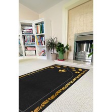 Napoli Home Dijital Baskılı Kaymaz Taban Yıkanabilir Hediyelik Çeyizlik Namazlık Seccade, Seccade-63-Gri,