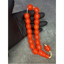 Mos Tesbih Büyük Boy Üst Düzey Maskot Toz Kehribar Tesbih