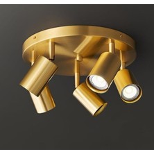 Mylights  Spor Modern  Beşli LED   LED Avize Spot Plofonyer Hareketli Avize