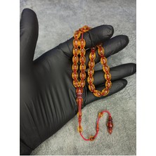 Mos Tesbih Sistemli Üst Düzey Usta Işi Toz Kehribar Tesbih