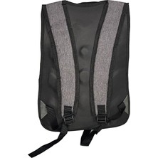 Gri Keten Sırt Çantası/ Ortopedik Sırt/laptop Bölmeli