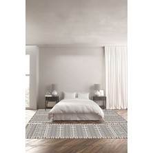 Napoli Home Dijital Kaymaz Yıkanabilir Modern Klasik Etnik Desen Üçlü Yatak Odası, Yo-Modern-172-Kahve,
