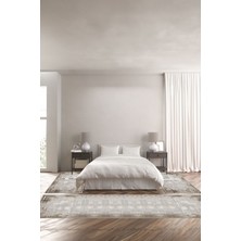 Napoli Home Dijital Baskılı Kaymaz Yıkanabilir Çerçeveli Üçlü Yatak Odası,Yo-Çerçeveli-87-Kahve,