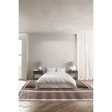 Napoli Home Dijital Baskılı Kaymaz Yıkanabilir Çerçeve Modelli Üçlü Yatak Odası,Yo-Çerçevelı-110-Kahve,