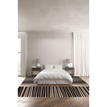 Napoli Home Dijital Baskılı Kaymaz Yıkanabilir Modern Sade Modelli Üçlü Yatak Odası, Yo-Modern-164-Bej,