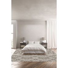 Napoli Home Dijital Kaymaz Yıkanabilir Modern Sade Kupa Desenli Üçlü Yatak Odası, Yo-Modern-168-Bej,