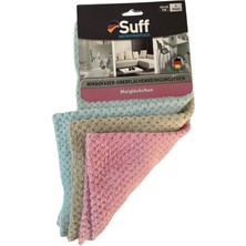 Suff Mikrofiber Yüzey Temizleme Bezi 3'lü Set 32 x 32 cm