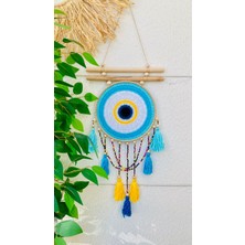 Makromenis Nazarlık Düşkapanı Nazar Boncuğu Kapı Süsü Duvar Süsü Dreamcatcher