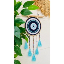 Makromenis Nazarlık Düşkapanı Nazar Boncuğu Kapı Süsü Duvar Süsü Dreamcatcher