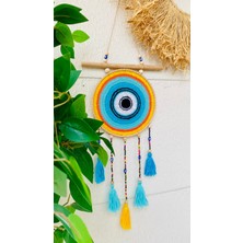 Makromenis Nazarlık Düşkapanı Nazar Boncuğu Kapı Süsü Duvar Süsü Dreamcatcher