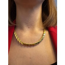 Aytun Arpa Model Gold Çelik Kolye