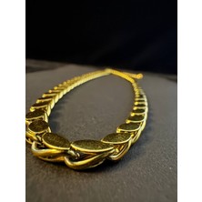 Aytun Arpa Model Gold Çelik Kolye