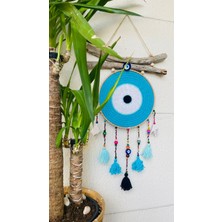 Makromenis Nazarlık Düşkapanı Nazar Boncuğu Rüya Tutucu Kapı Süsü Duvar Süsü Dreamcatcher