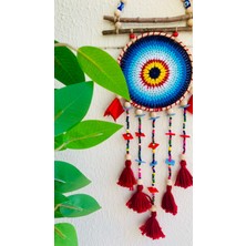 Makromenis Nazarlık Düşkapanı Nazar Boncuğu Rüya Tutucu Kapı Süsü Duvar Süsü Dreamcatcher