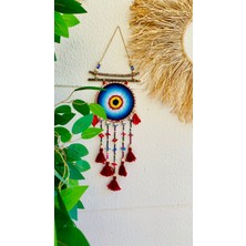 Makromenis Nazarlık Düşkapanı Nazar Boncuğu Rüya Tutucu Kapı Süsü Duvar Süsü Dreamcatcher