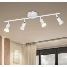 Mylights  Beyaz  Dörtlü LED Avize LED Spot Harekeli Avize Panasonıc Aplullü