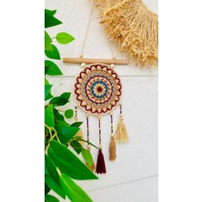Makromenis Nazarlık Düşkapanı Nazar Boncuğu Rüya Tutucu Kapı Süsü Duvar Süsü Dreamcatcher Mandala
