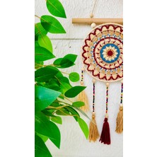 Makromenis Nazarlık Düşkapanı Nazar Boncuğu Rüya Tutucu Kapı Süsü Duvar Süsü Dreamcatcher Mandala