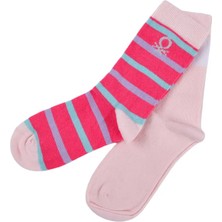Kız Çocuk2 Li Soket Çorap - Pembe