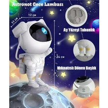 Fırsat 7 Astronot Projektör LED Işık Galaxy 360* Yıldız Projeksiyon Nasa Aurora Bulutsusu Çocuk Gece Lambası