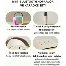 Karaoke Mikrofon Hoparlör Set Çocuklarla Eğlence Için Tam Aradığınız Özellikte Keyifli Vakitler Için