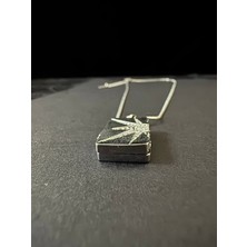 Aytun Fotoğraf Konulan Güneş Figürlü Silver Çelik Kolye