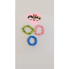 Crystal Atelier Kum Boncuklu Lastikli Yüzük Set Kum Boncuklu Yüzük Set 3 Adet Boncuk 3’lü Yüzük Set