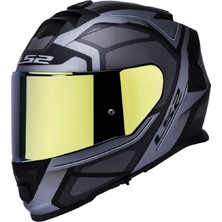 Ls2 Storm 2 Faster Tıtanıum Fullface Motosiklet Kaskı Gold Camlı