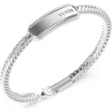 Guess Takı JGUJUMB05025JWSTS Erkek Bileklik Paslanmaz Çelik Metalik Gri Renk ile Modern Stil