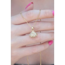 Callerrons Accessories Gold Renk Açılır Midye Model Kadın Kolye - EBJ250201W30861