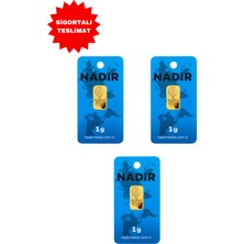 Hg Hüma Gold 24 Ayar Külçe Gram Altın 1 Gr. 3 Adet