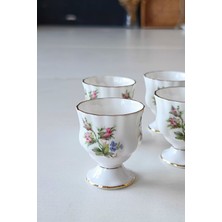 Royal Albert Moss Rose Bone China Antika Yumurtalık Küçük Boy 4 Parça