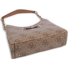 Guess Kadın Bej Izzy Logolu Omuz Çantası