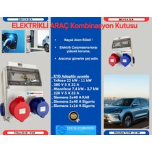 St-Şarj-T Trifaze Elektrikli Araç Kombinasyon Kutusu;  TOGG T10X,TESLA BLUE ve BYD Adaptöre Uyumlu