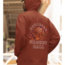 Terzili Giyin Borcelle Basket Ball Baskılı Erkek Sweatshirt