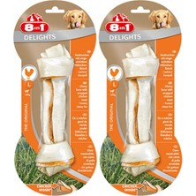 8in1 Delights Bones Tavuklu Düğümlü Tartar Önleyici Köpek Ağız Bakım Kemiği 85gr - 2 Adet