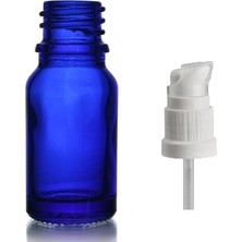 Zylan Ambalaj 20 ml Mavi Cam Serum Pompalı Şişe, 12 Adet, Pompalı Şişe, Medikal Şişe, Cam Şişe,
