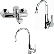 GPD Adnoss Gpd Solus Banyo Bataryası + Lavabo Bataryası + Eviye Batarayası