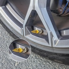 Alüminyum Sivri Sibop Kapağı Gold 4\'lü 45MM