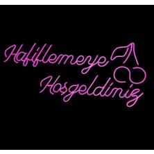 Çizgi Neon Cizgineon Hafiflemeye Hoşgeldiniz Işıklı Neon LED Duvar Dekarasyon