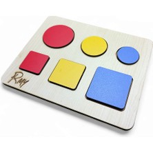 Montessori Ahşap Geometrik Şekilller Bul-Tak-Çıkar 2 Şekil 2