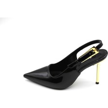 Kuum 2530 Kadın Rugan Topuklu Ayakkabı